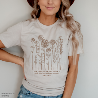 November T-Shirt of the Month: Give Thanks to the Lord for He is Good