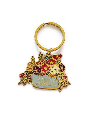 Abide Enamel Keychain