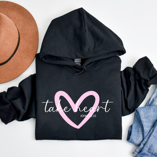 Take Heart Cozy Christian Valentines Hoodie