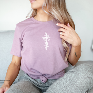 Floral Cross Women's T-Shirt