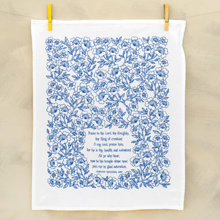 Praise to the Lord Hymn Tea Towel