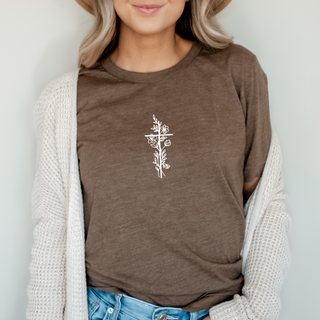 Floral Cross Women's T-Shirt