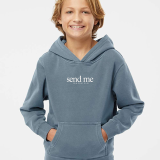 Youth Send Me Isaiah 6:8 Unisex Hooded Sweatshirt
