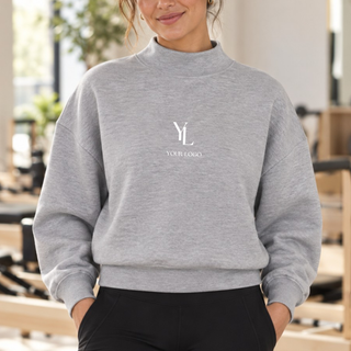 Custom Women’s TriDri TD660 Women's Luxe Mock Neck Sweatshirt - MIN ORDER QTY: 12
