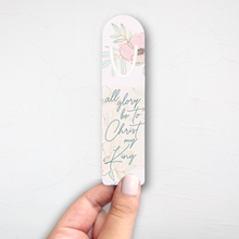 All Glory Be To Christ Metal Christian Bookmark