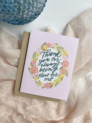 There for Me Card - Friendship Gratitude Kindness
