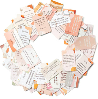 Cheerful Prayer Cards with 70 Uplifting Verses