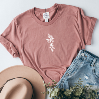 Floral Cross Women's T-Shirt