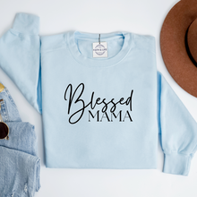 Blessed Mama Heavyweight Christian Mothers Day Crewneck Sweatshirt