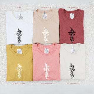 Floral Cross Women's T-Shirt