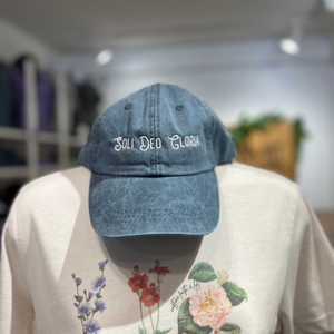 Soli Deo Gloria Embroidered Hat -Denim