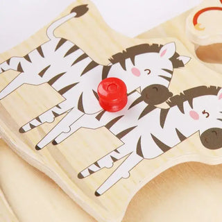 Puzzle Wood Peg Noah's Ark