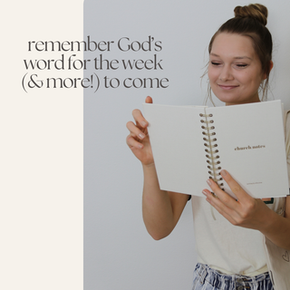 Church Notes Journal- White Spiral Linen- Christian Notebook