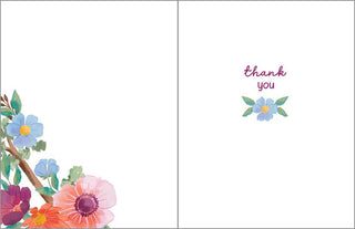 Thank You Greeting Card - Bird/Flower Branch