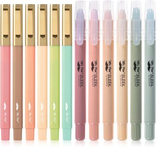 Gel Highlighters & Pens - 12 Pack No Bleed