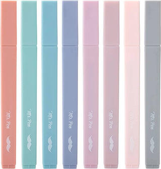 Aesthetic Highlighters Set of 8 Chisel Tip