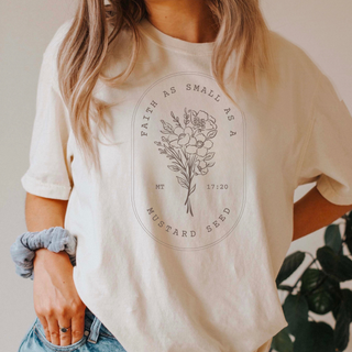 August 2025 T-Shirt of the Month: Mustard Seed Faith