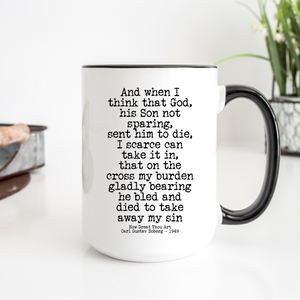 Then Sings My Soul Hymn - 15 oz. Christian Mug