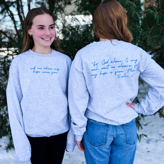 Ask Me Where My Hope Comes From Cozy Crewneck Sweatshirt