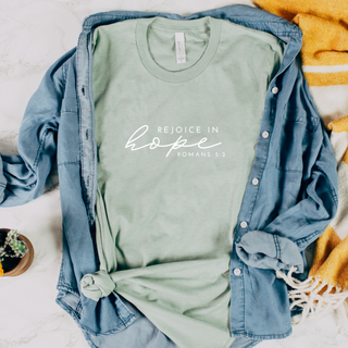 Rejoice in Hope Soft Christian T-Shirt