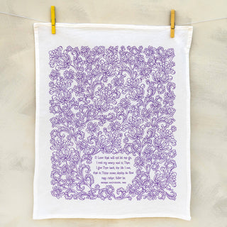 O Love That Wilt Not Let Me Go Hymn Tea Towel