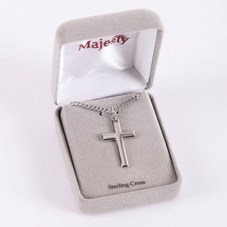 Necklace Cross - Sterling Silver - 24"