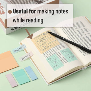 Transparent Sticky Notes - 200 Pastel Colors