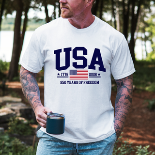 USA 250 Years of Freedom 4th of July America TShirt