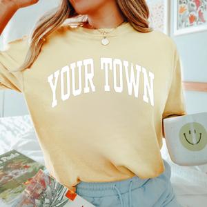 Custom City Comfort Colors Heavyweight Hometown T-Shirt