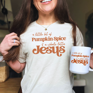 A Whole Lotta Jesus Fall Graphic Tee Pumpkin Spice