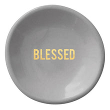Ceramic Ring Dish & Earrings - Blessed
