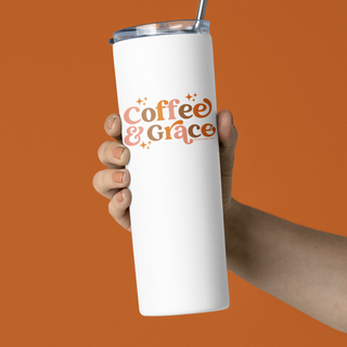 Coffee & Grace Pumpkin Spice Stainless Steel Travel Tumbler