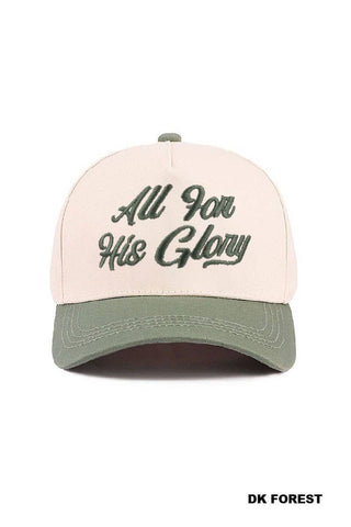 All For His Glory Two Tone Cotton Hat