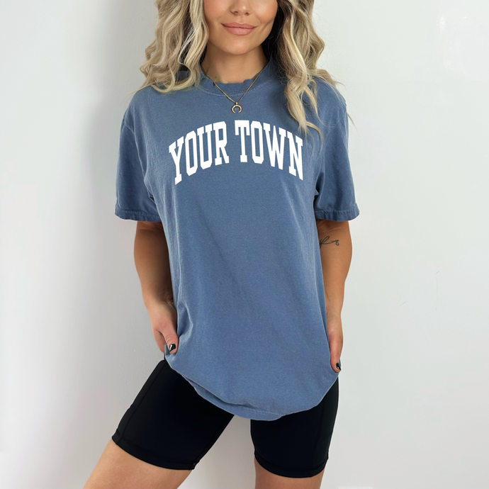 Custom City Comfort Colors Heavyweight Hometown T-Shirt