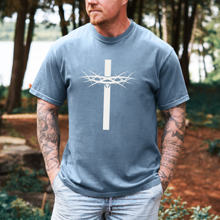 Crown of Thorns Cross Christian Graphic T-Shirt