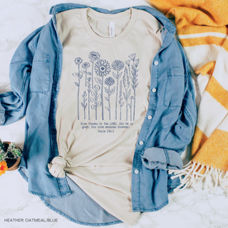 November T-Shirt of the Month: Give Thanks to the Lord for He is Good