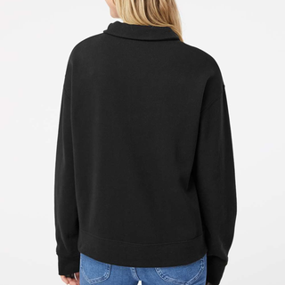 First Free Women's Sueded Fleece Quarter-Zip Sweatshirt