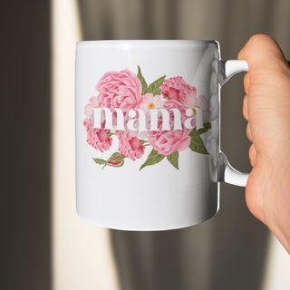 Mama Peony Mother's Day 15 oz. Ceramic Coffee Mug