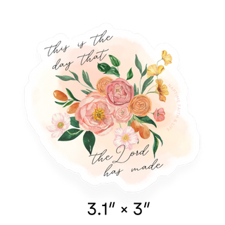 This is The Day Bible verse sticker | Christian stickers | Faith stickers