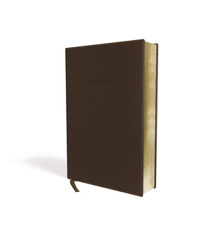 NIV, Foundation Study Bible, Leathersoft, Brown, Red Letter