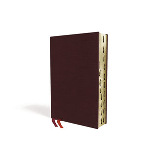 NIV, Thinline Bible, Bonded Leather, Burgundy, Indexed, Red Letter Edition (Special)