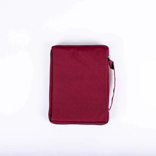 Canvas Bible Cover Burgundy Plain, Size Large
