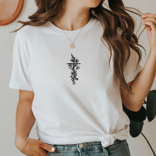 Floral Cross Women's T-Shirt