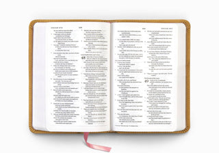 ESV Compact Bible, TruTone®, Nubuck Caramel, Wildflower