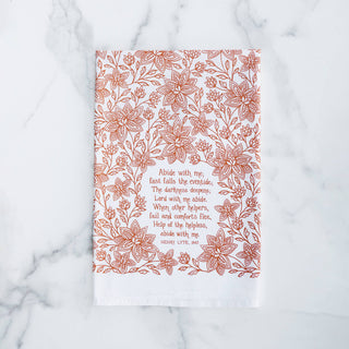 Abide With Me Hymn Tea Towel — 24"x20"