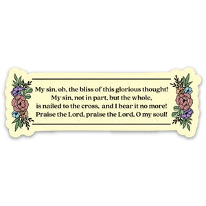 It Is Well With My Soul Hymn Christian Bible Verse Vinyl Sticker