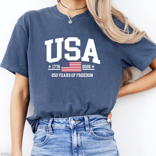 USA 250 Years of Freedom 4th of July America TShirt