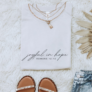 Joyful in Hope Soft Christian T-Shirt
