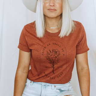 August 2025 T-Shirt of the Month: Mustard Seed Faith