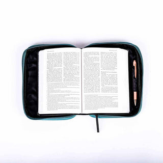 Canvas Bible Cover Rejoice Always, Size Large